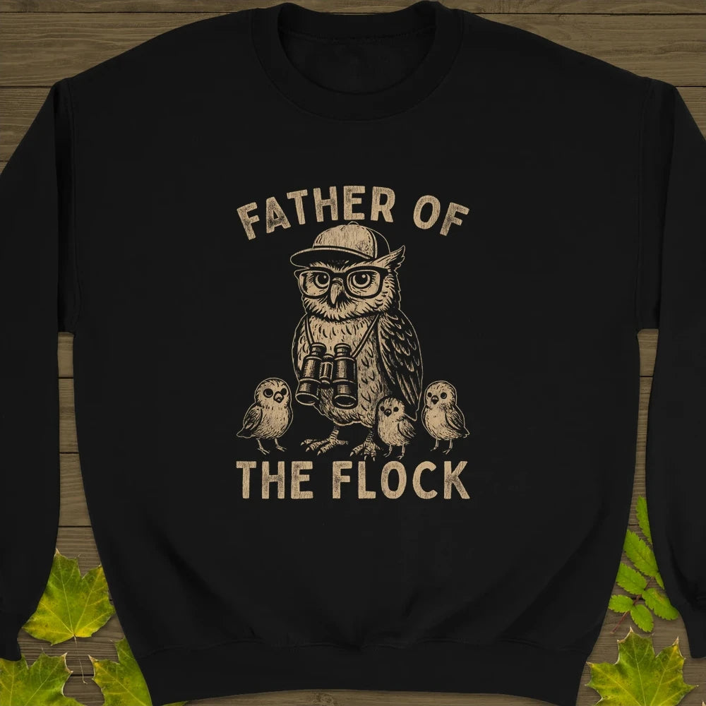 Father of the Flock Crewneck Sweatshirt Black
