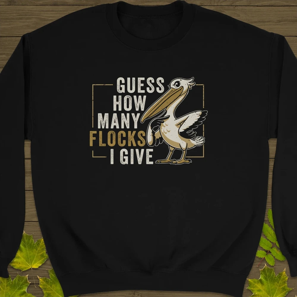 How Many Flocks Crewneck Sweatshirt Black