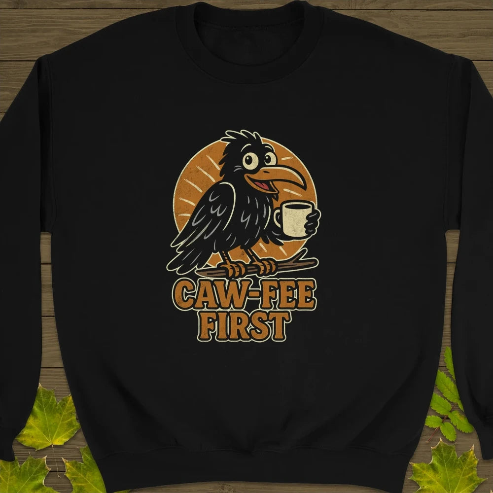 Caw-Fee First Crewneck Sweatshirt Black