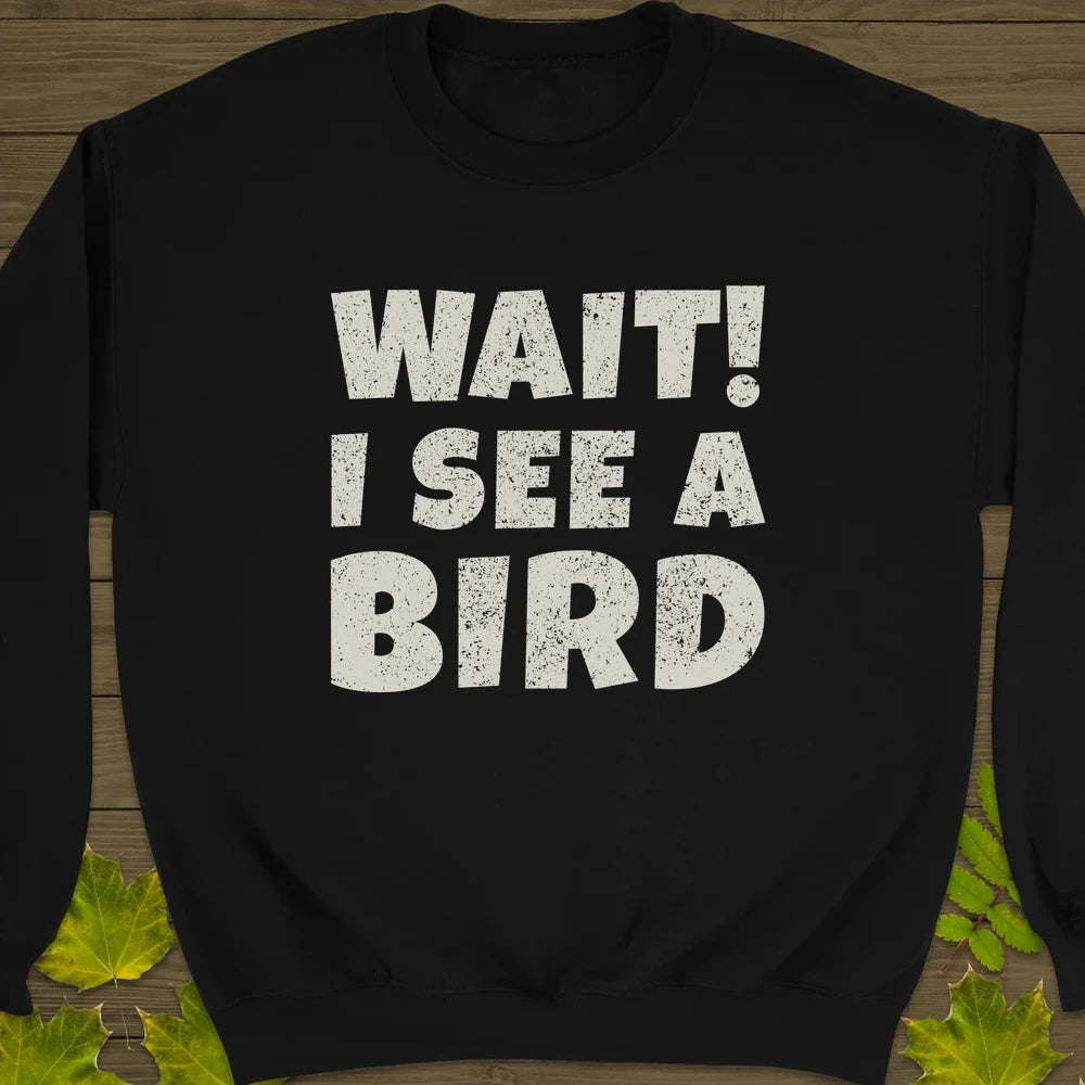 I See A Bird Crewneck Sweatshirt Black