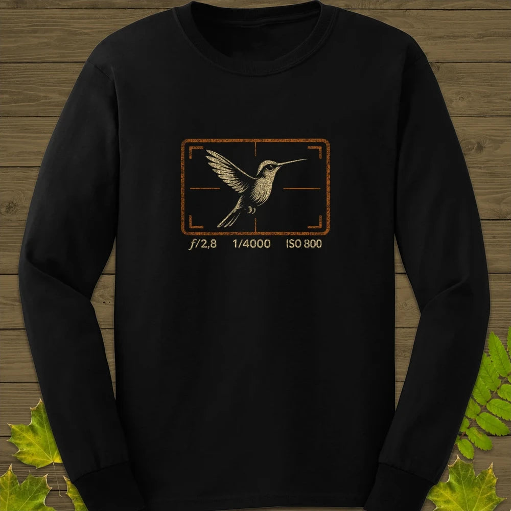 Hummingbird Photography Long Sleeve Black