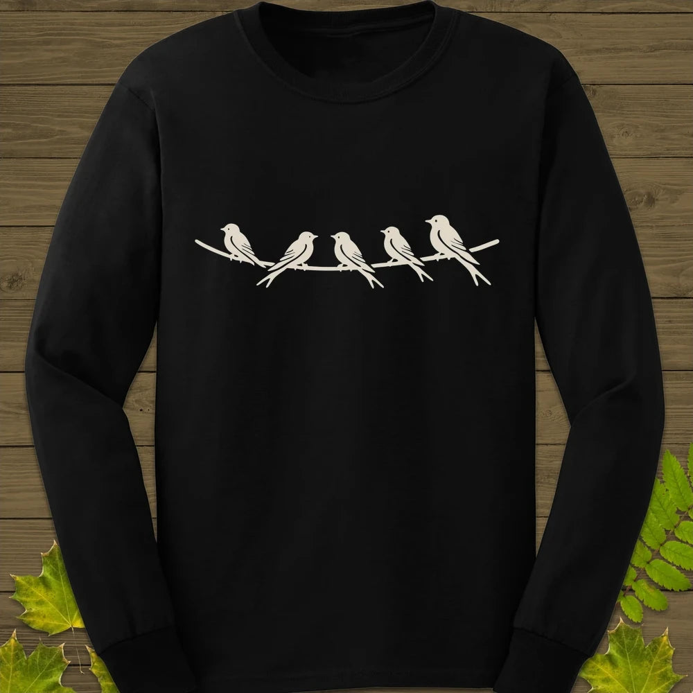 Elegant Perch Long Sleeve Black