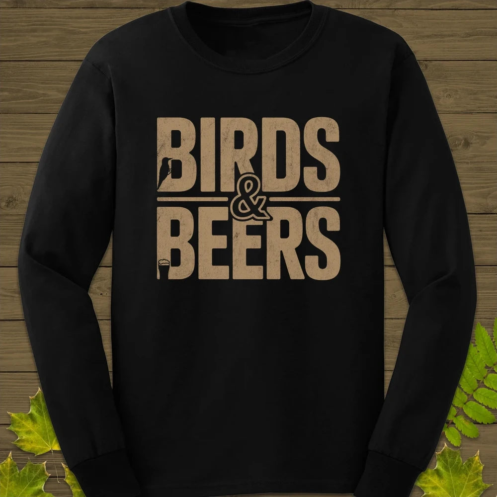 Birds & Beers Long Sleeve Black