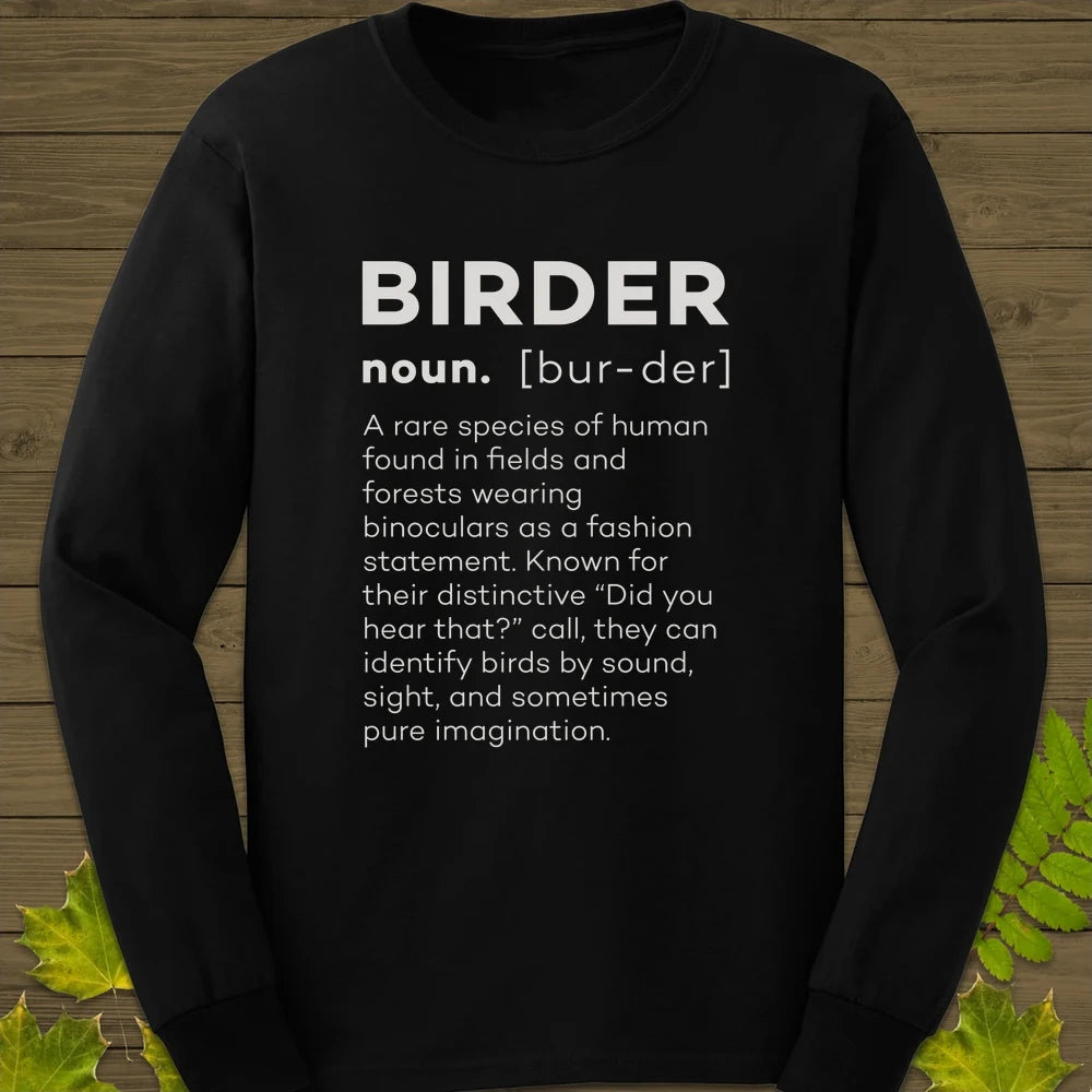 Birder Definition Long Sleeve Black