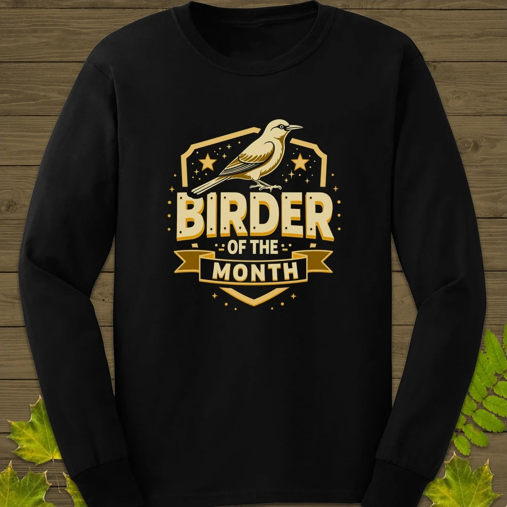 Birder Of The Month Long Sleeve Black