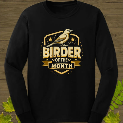 Birder Of The Month Long Sleeve Black