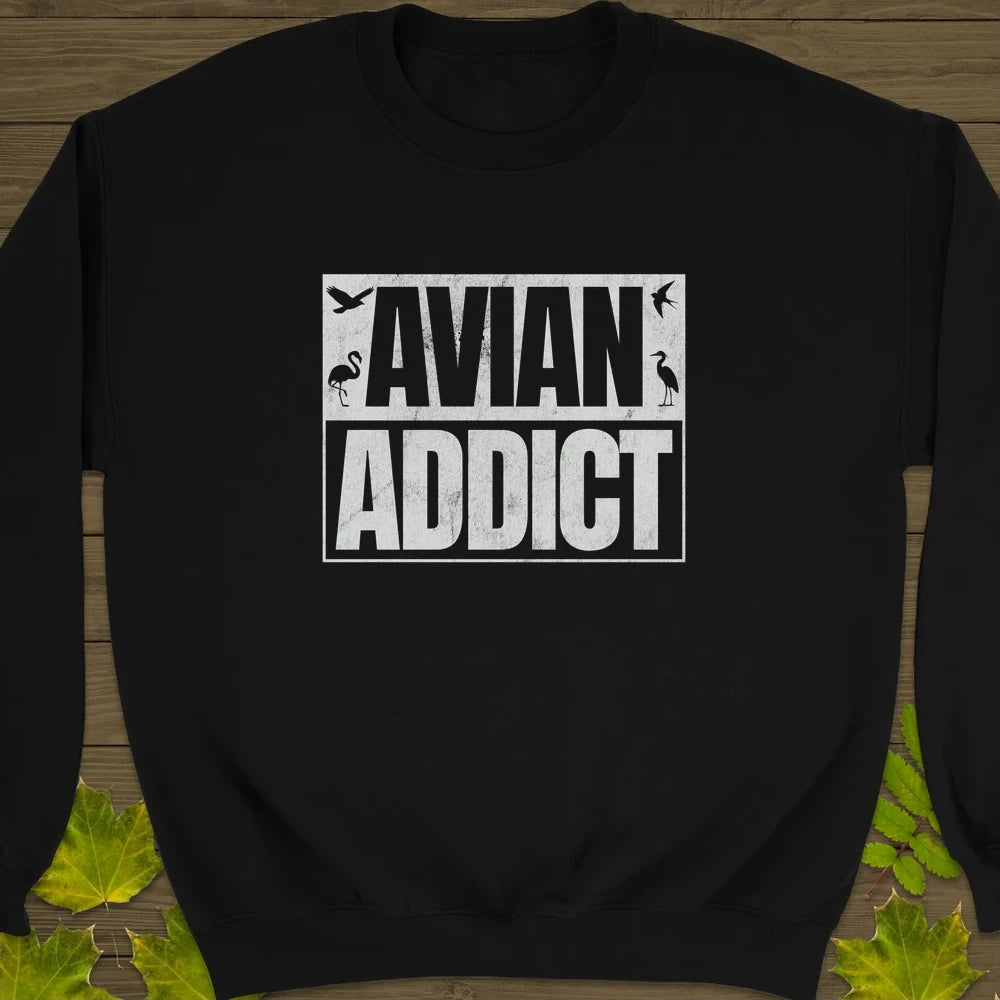 Avian Addict Crewneck Sweatshirt Black