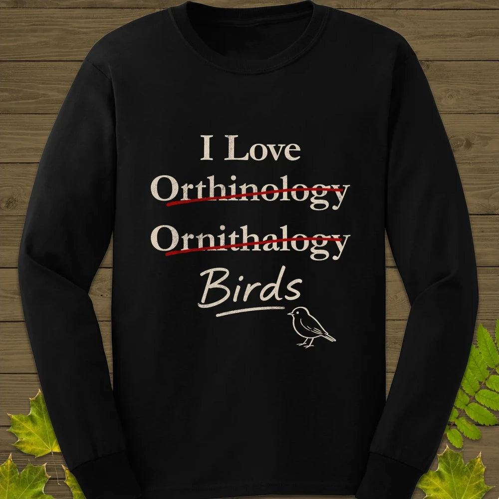 I Love Orthinology Long Sleeve Black