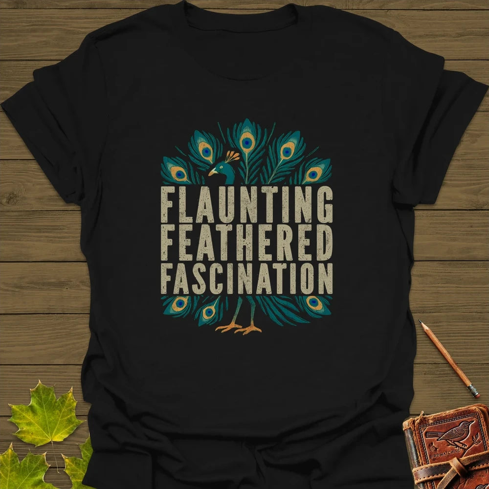 Feathered Fascination T-Shirt Black