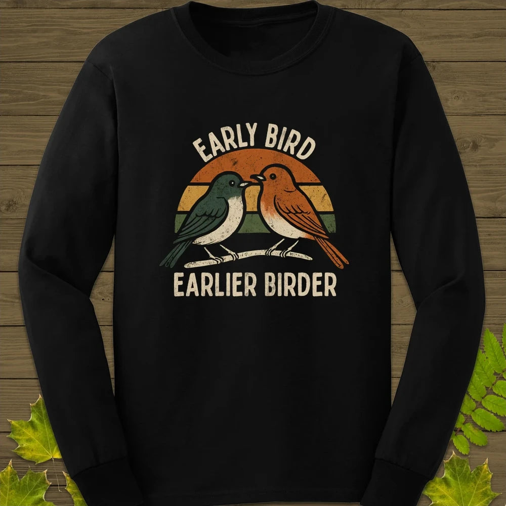 Earlier Birder Long Sleeve Black