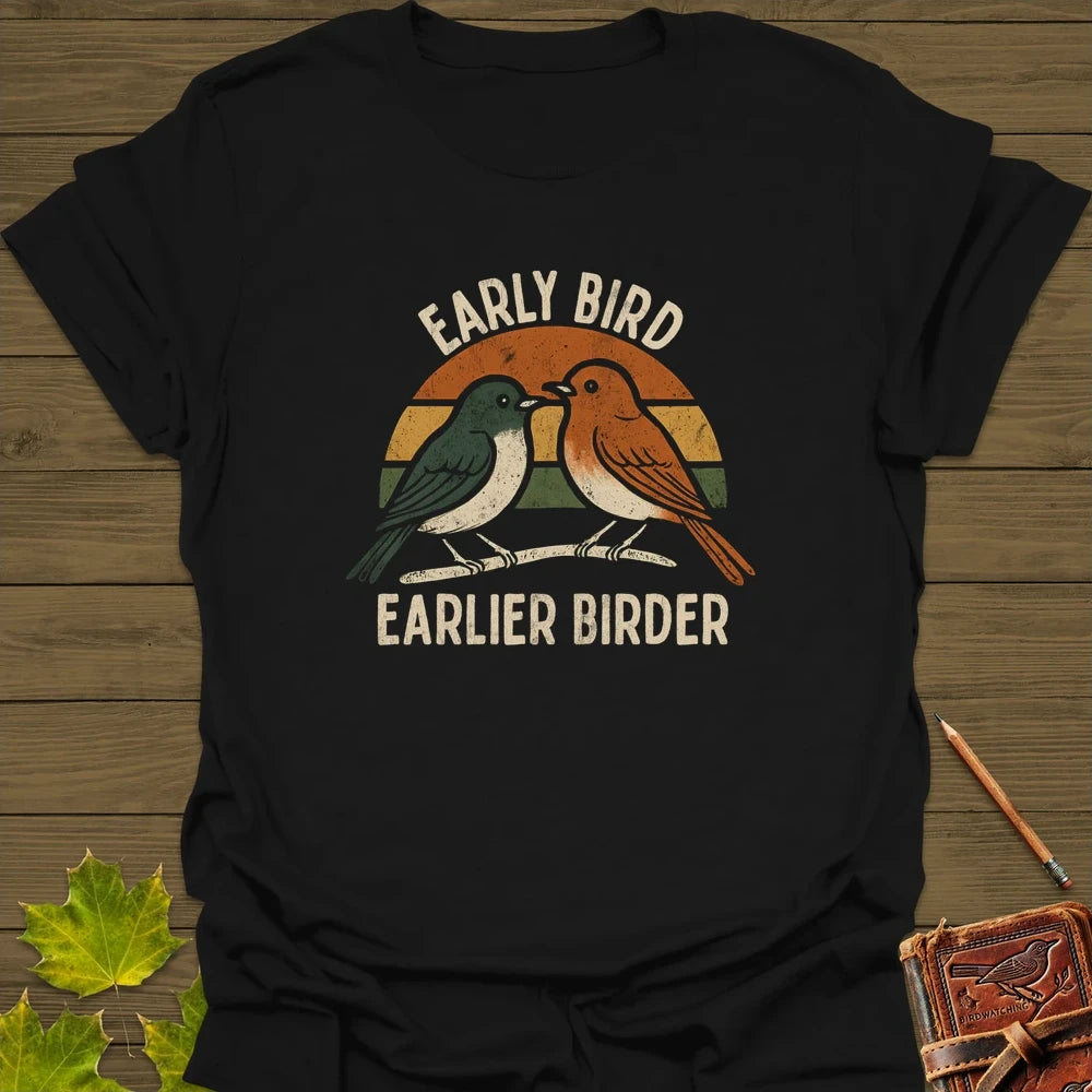 Earlier Birder T-Shirt Black