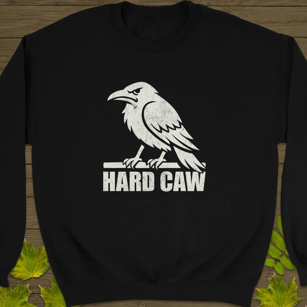 Hard Caw Crewneck Sweatshirt Black