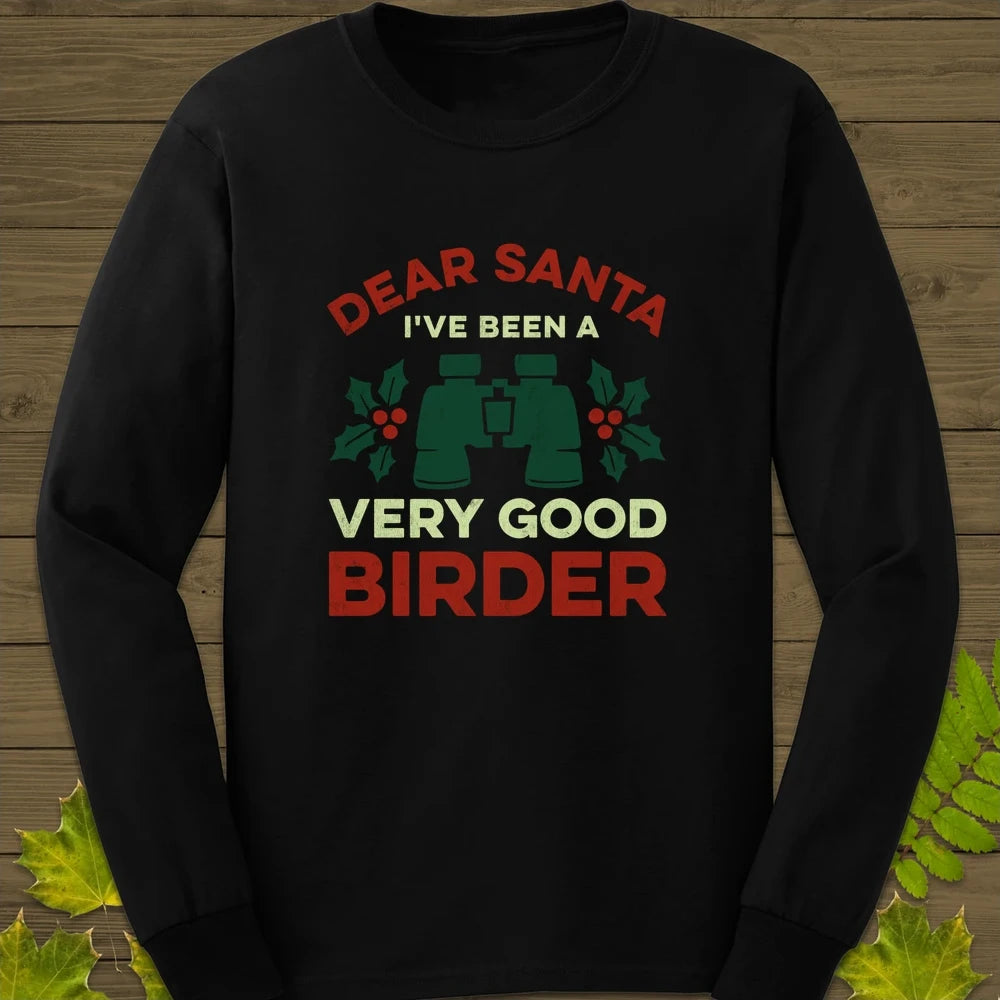 Dear Santa Long Sleeve Black