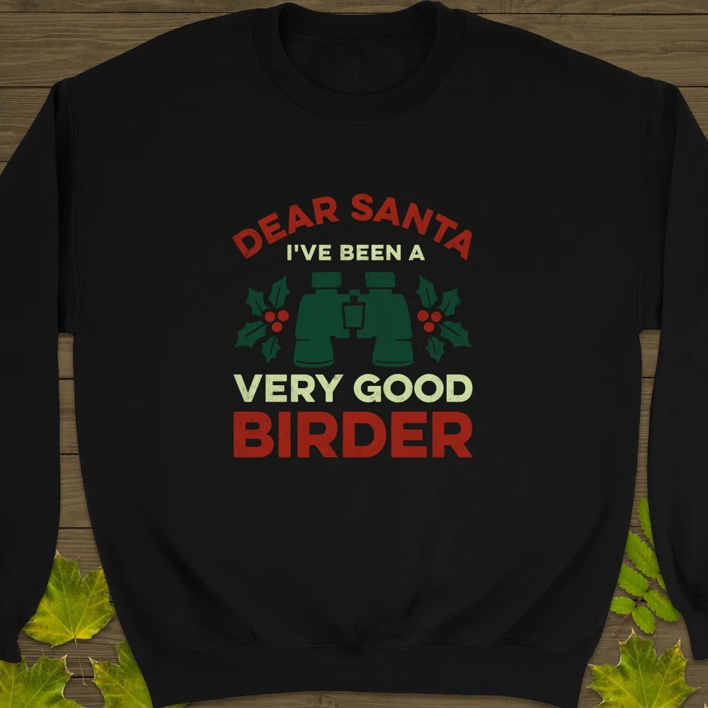 Dear Santa Crewneck Sweatshirt Black