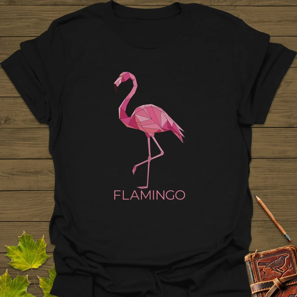Flamingo Flair T-Shirt Black
