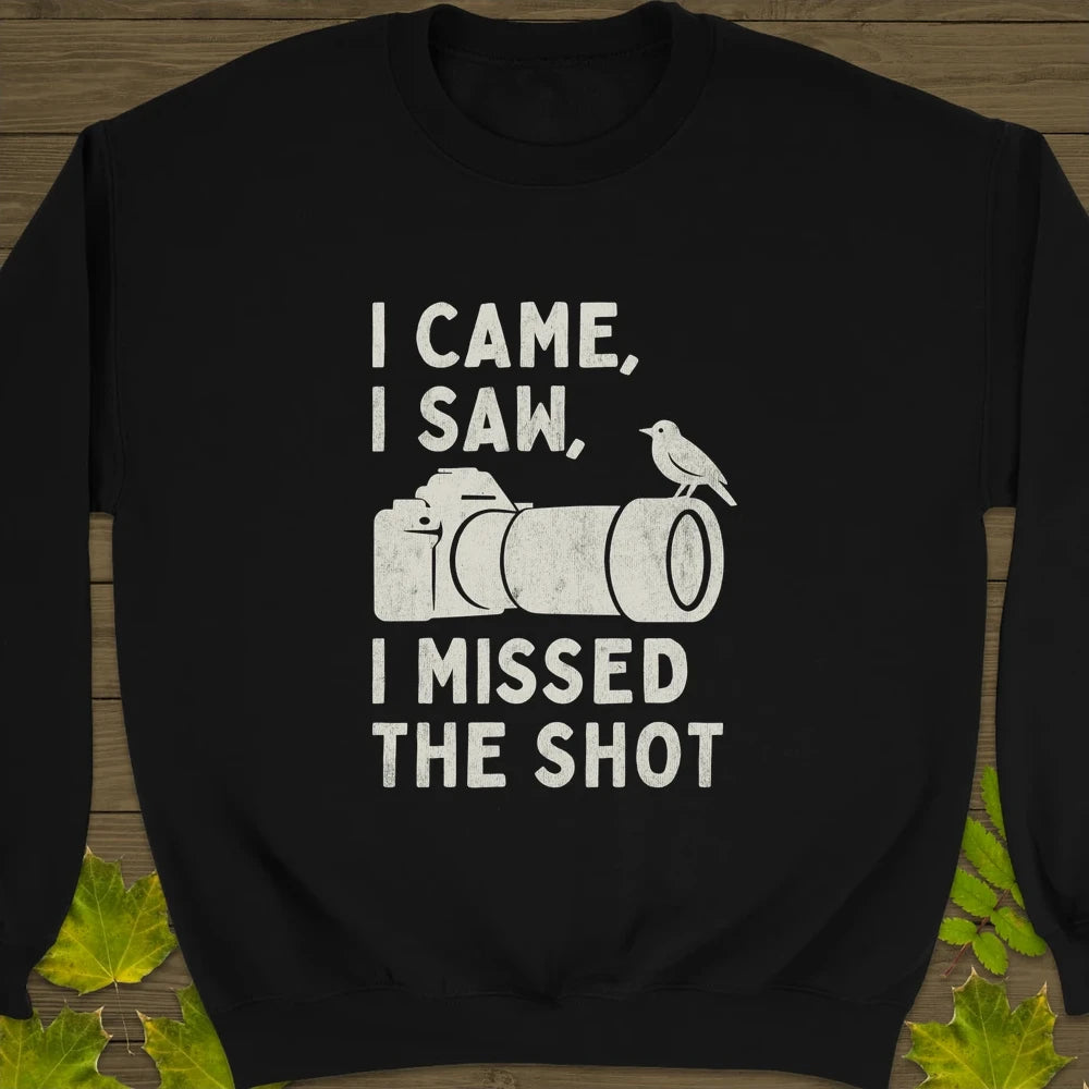 Missed The Shot Crewneck Sweatshirt Black