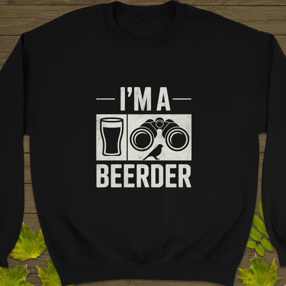 I'm A Beerder Crewneck Sweatshirt Black