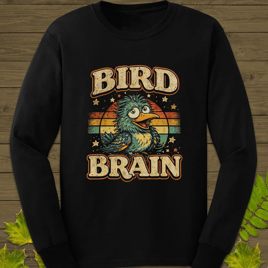 Bird Brain Long Sleeve - Black