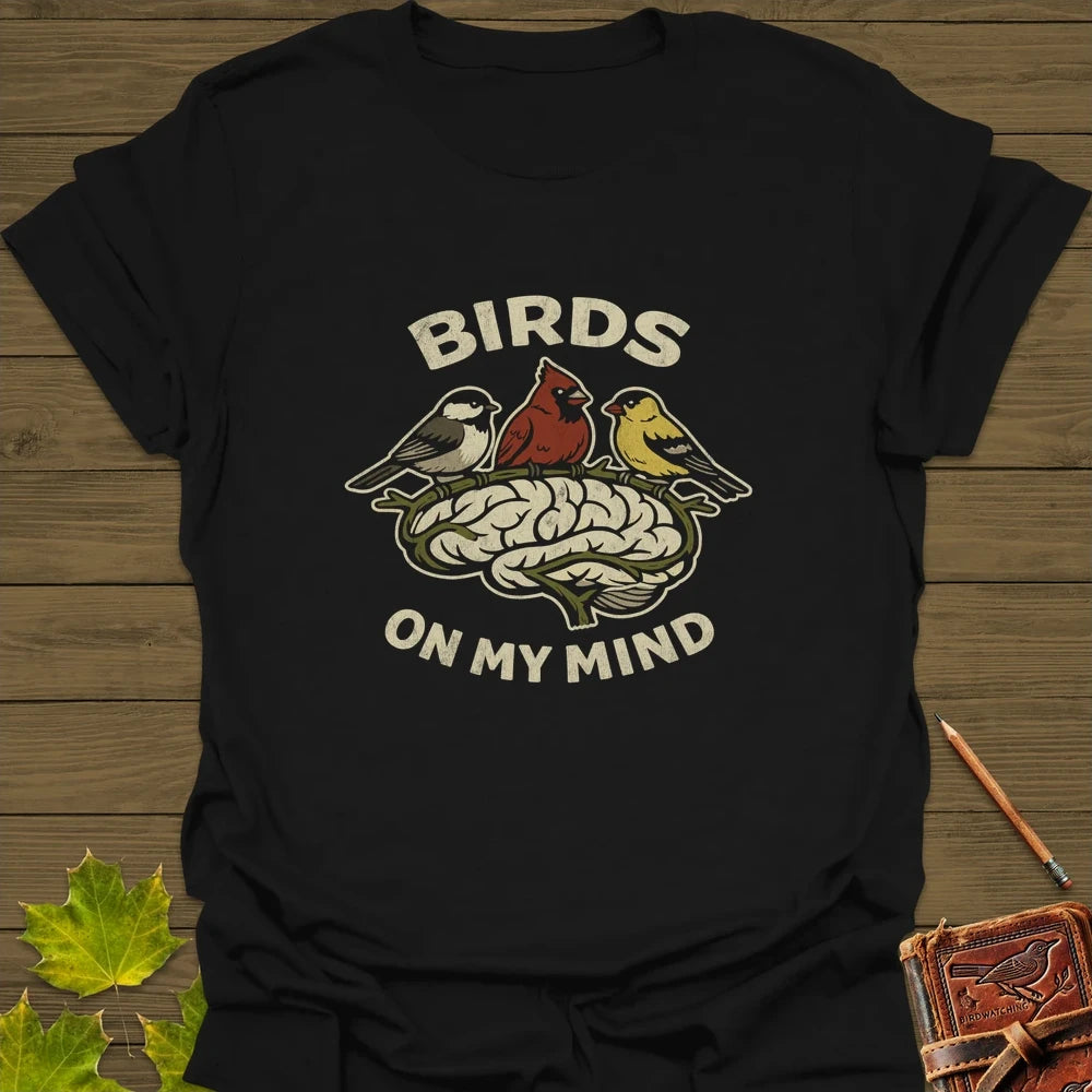 Birds On My Mind T-Shirt Black