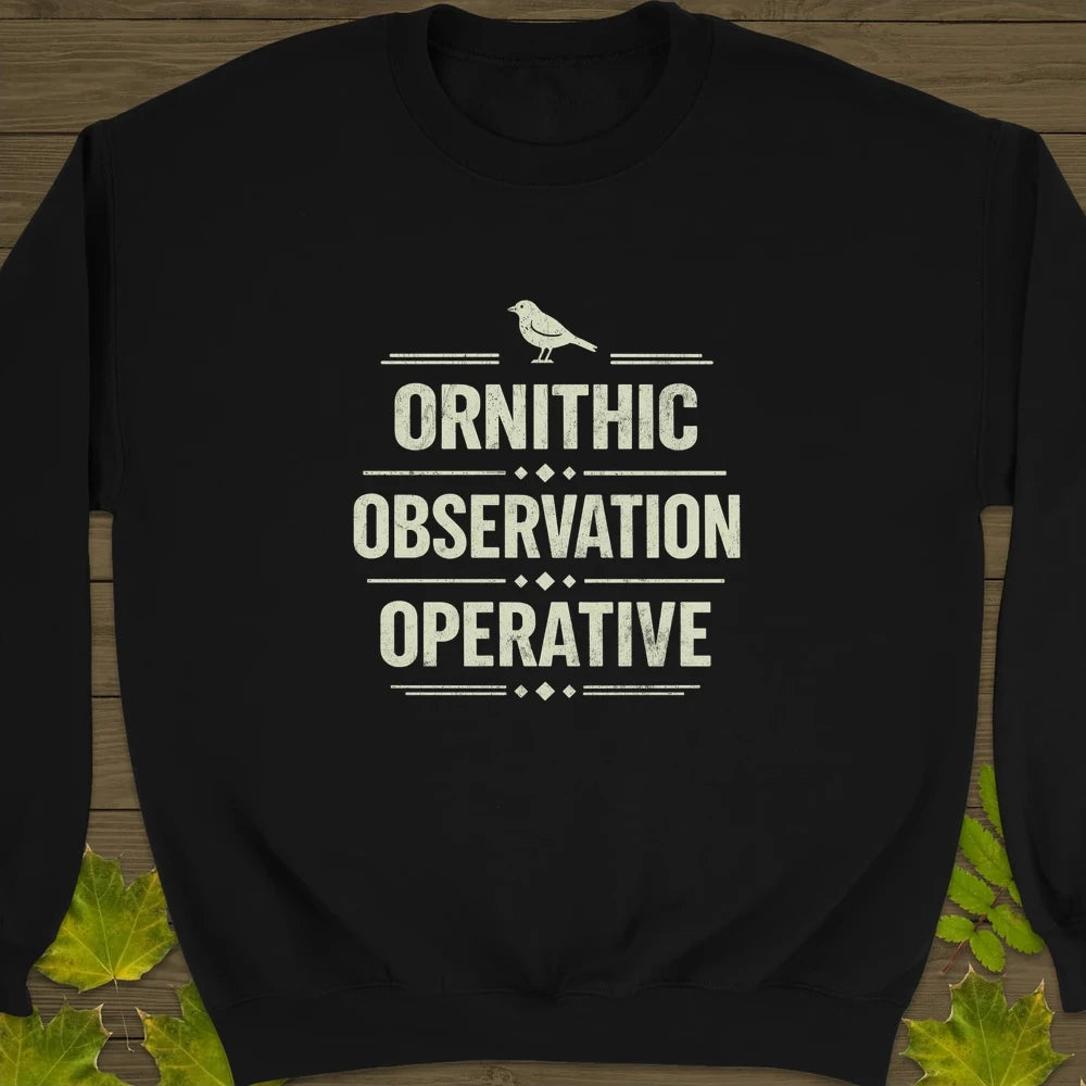 Ornithic Observation Sweatshirt Black