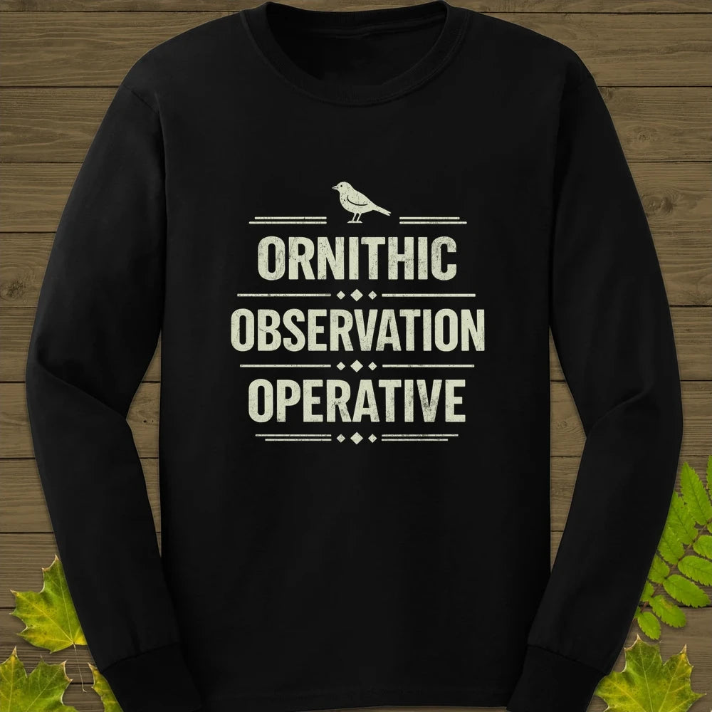 Ornithic Observation Long Sleeve Black