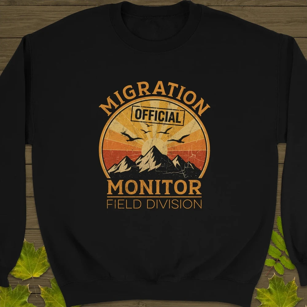 Migration Monitor Sweatshirt Black