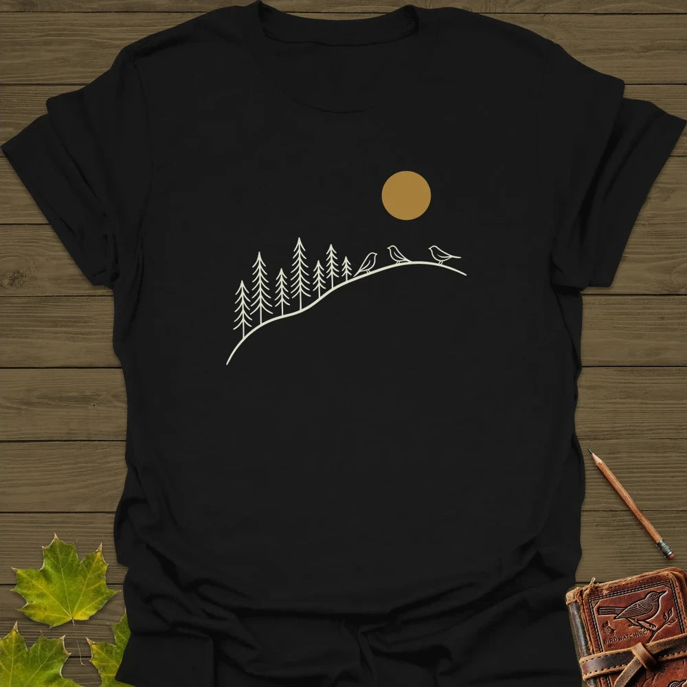 Morning Perch T-Shirt Black