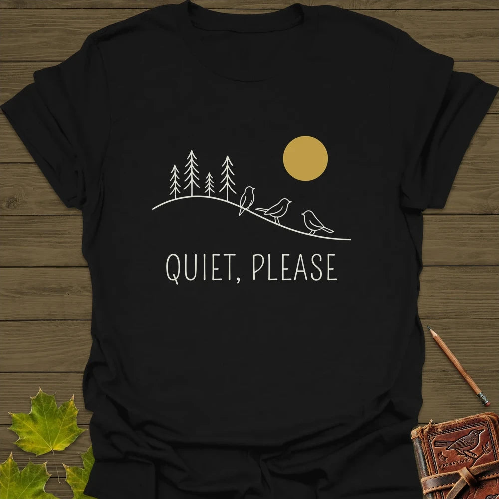 Quiet, Please T-Shirt Black