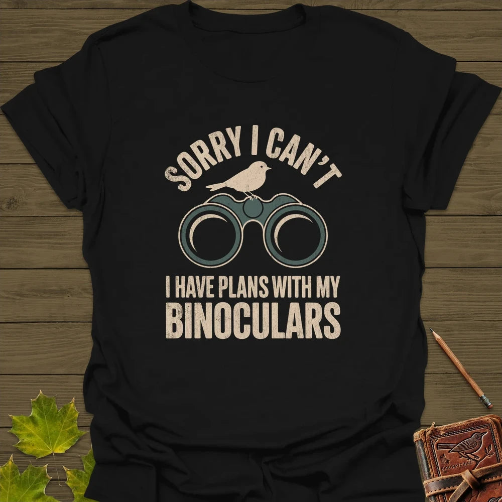 Binoculars Plan T-Shirt Black