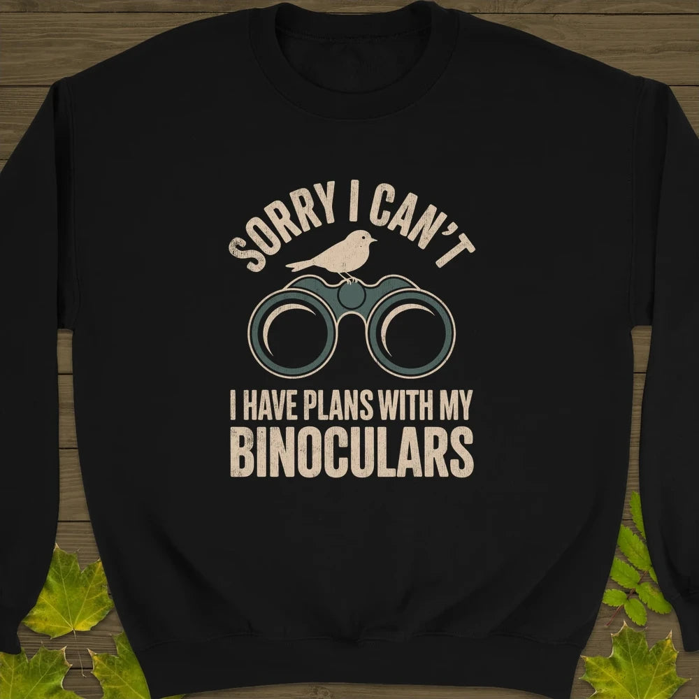 Binoculars Plan Sweatshirt Black
