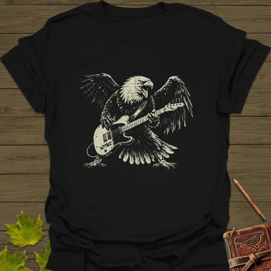 Eagle Guitar Hero T-Shirt in Black
