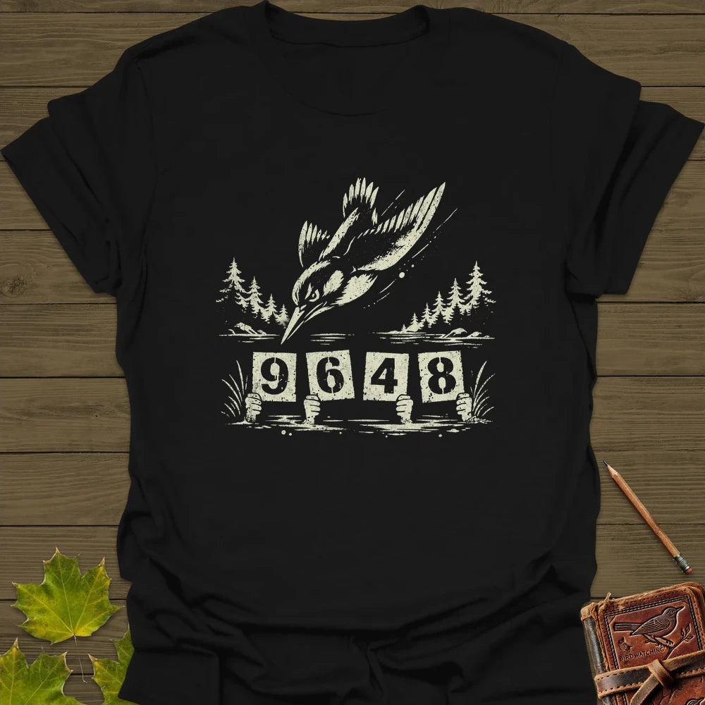 Kingfisher Dive T-Shirt Black