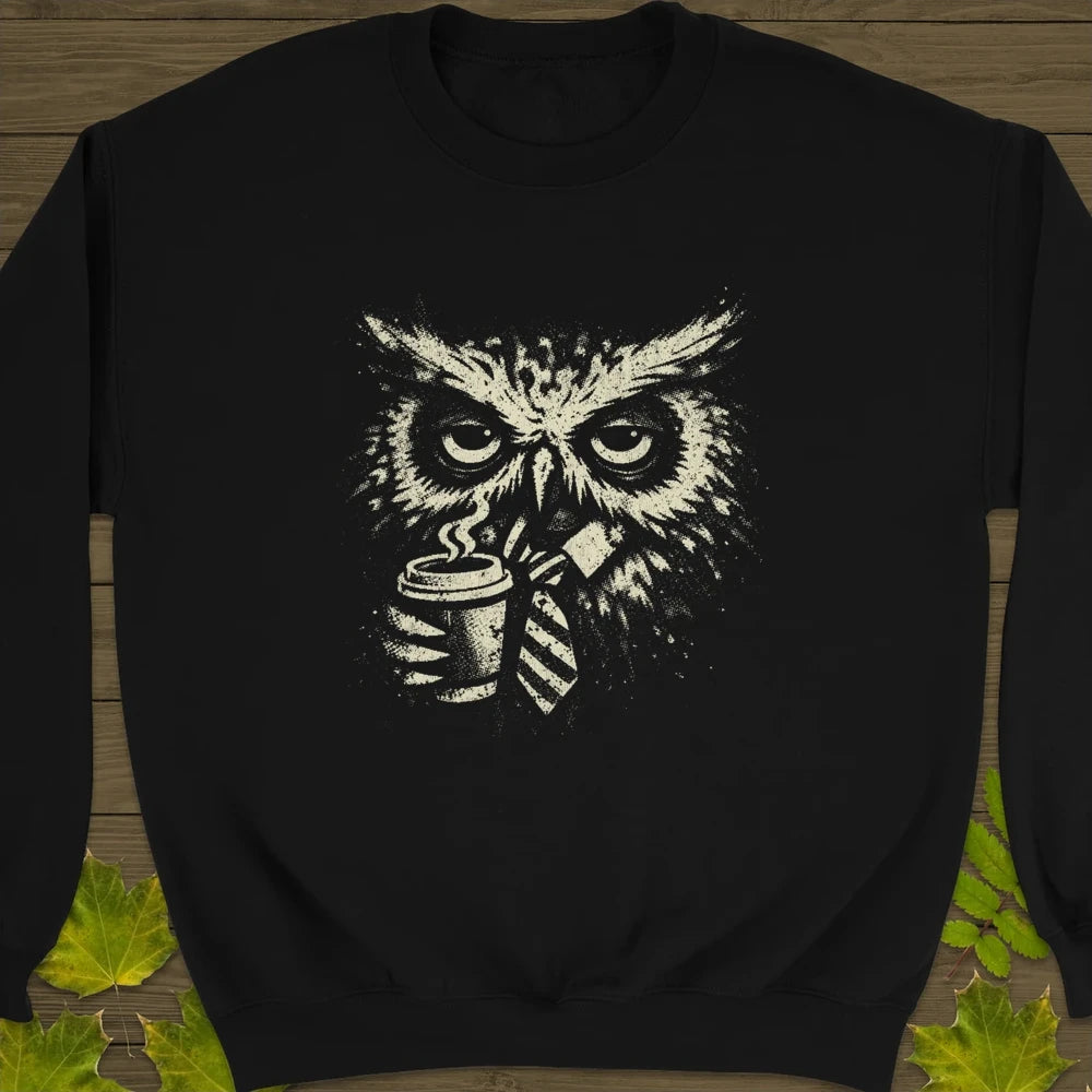 Office Owl Sweatshirt Black