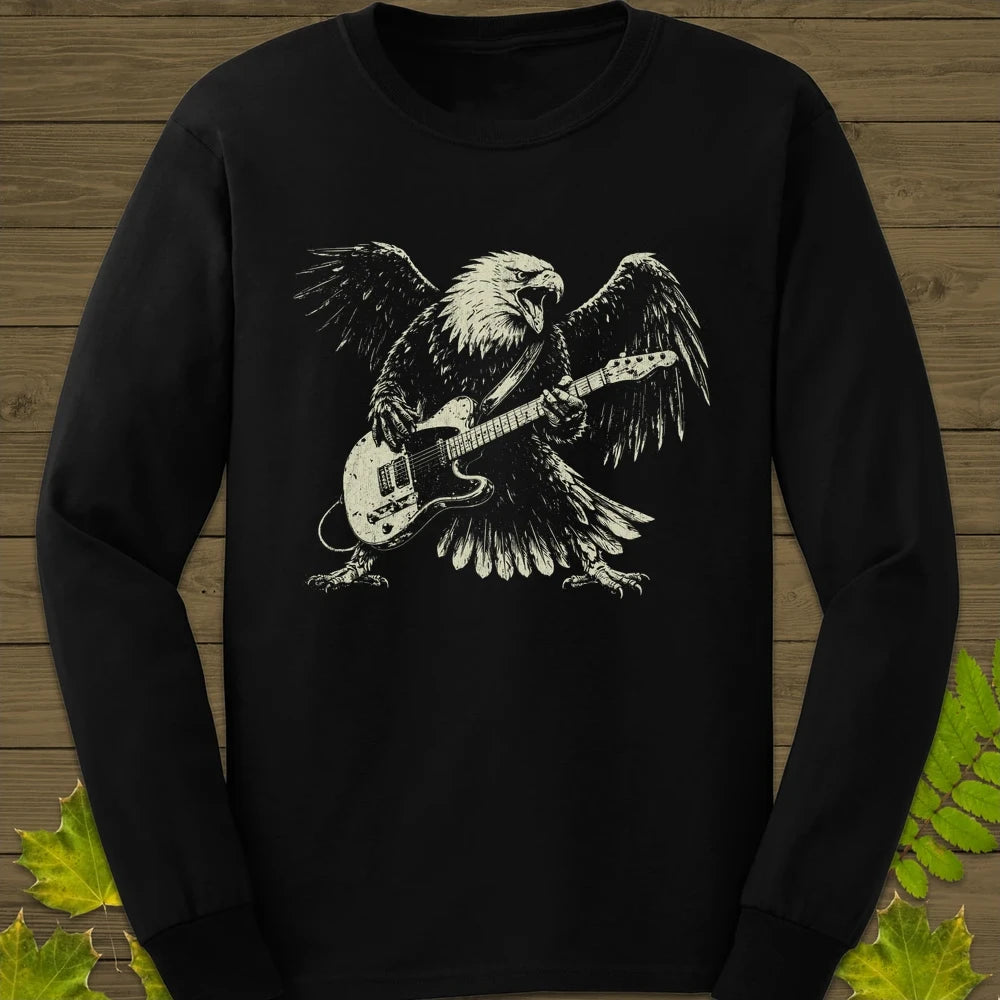 Eagle Guitar Hero Long Sleeve Black