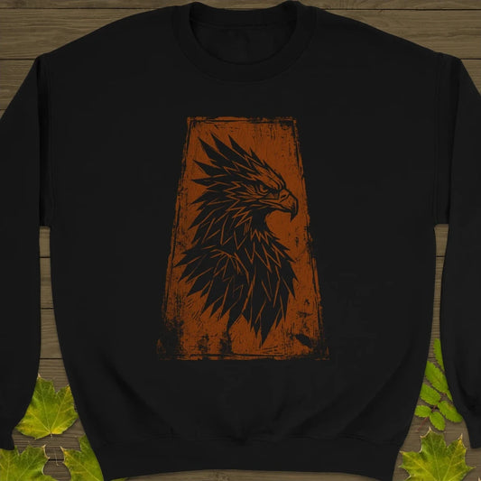 Tribal Eagle Sweatshirt Black