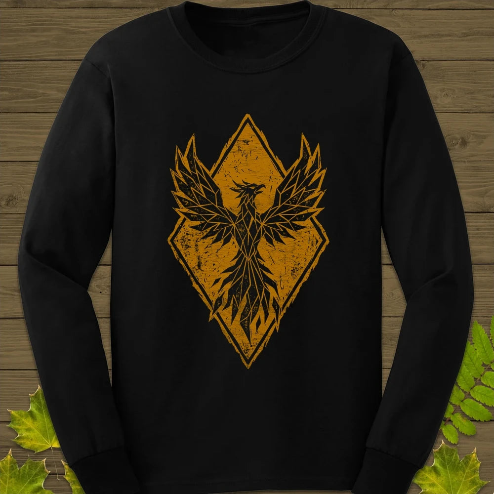 Phoenix Rising Long Sleeve Black
