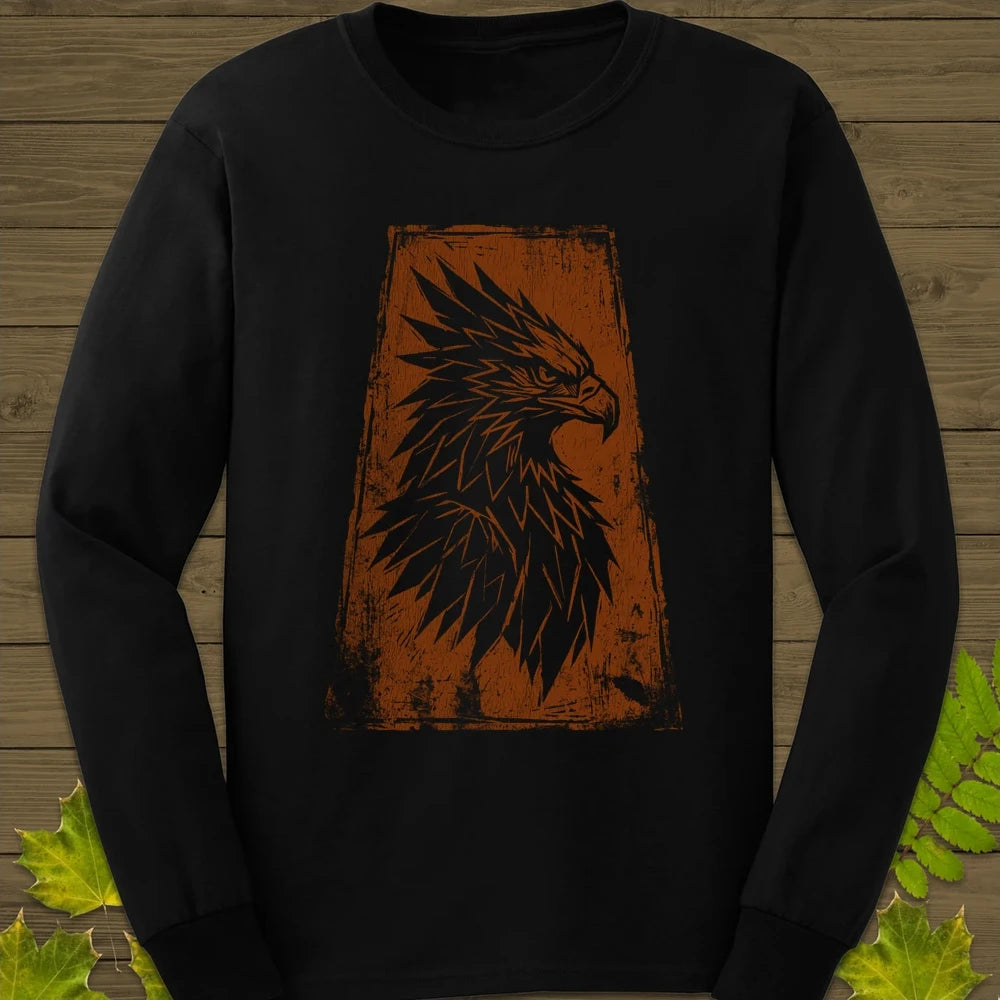 Tribal Eagle Long Sleeve Black