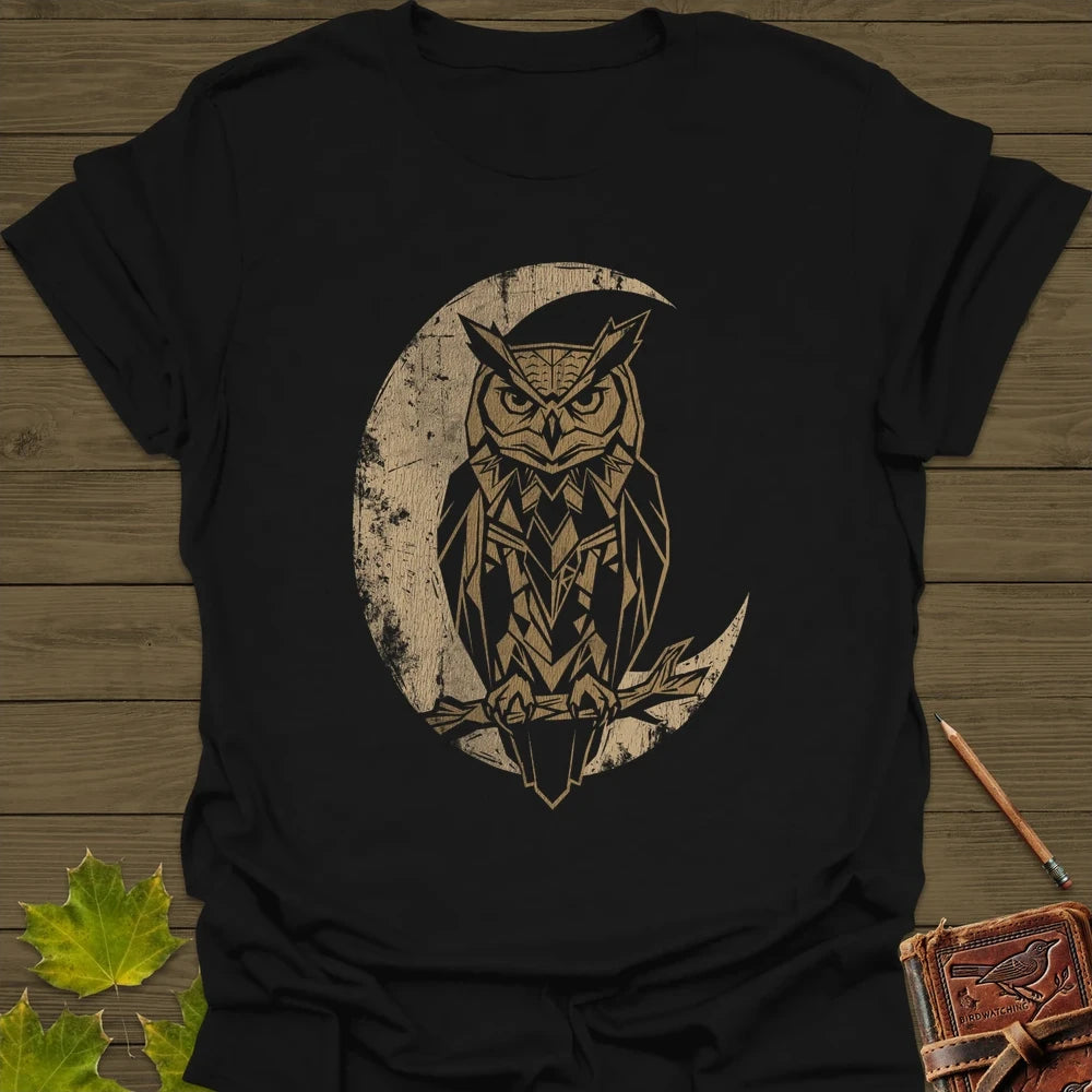 Lunar Owl T-Shirt Black