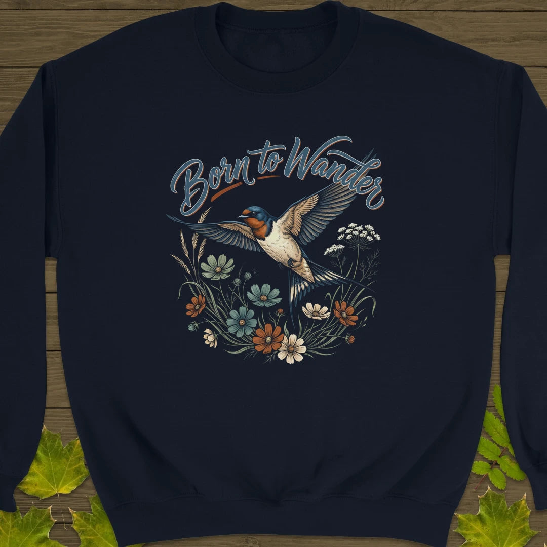 Born To Wander Sweatshirt Navy