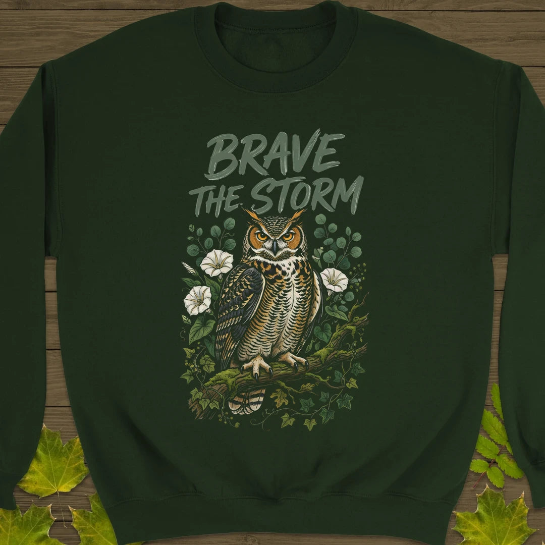 Brave The Storm Sweatshirt Forest Green