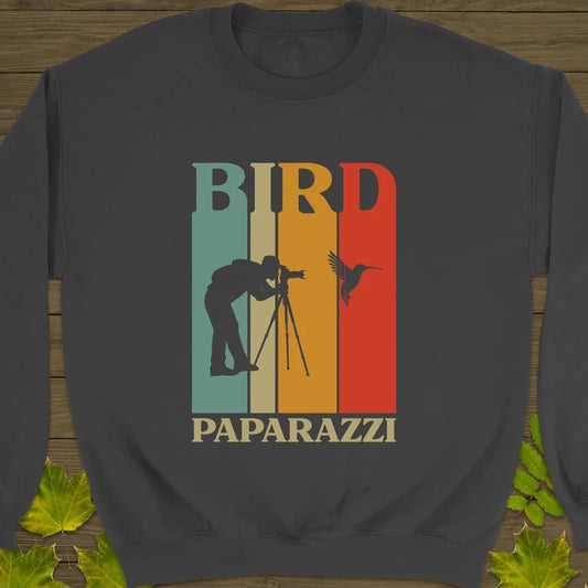 Bird Paparazzi Crewneck Sweatshirt Charcoal