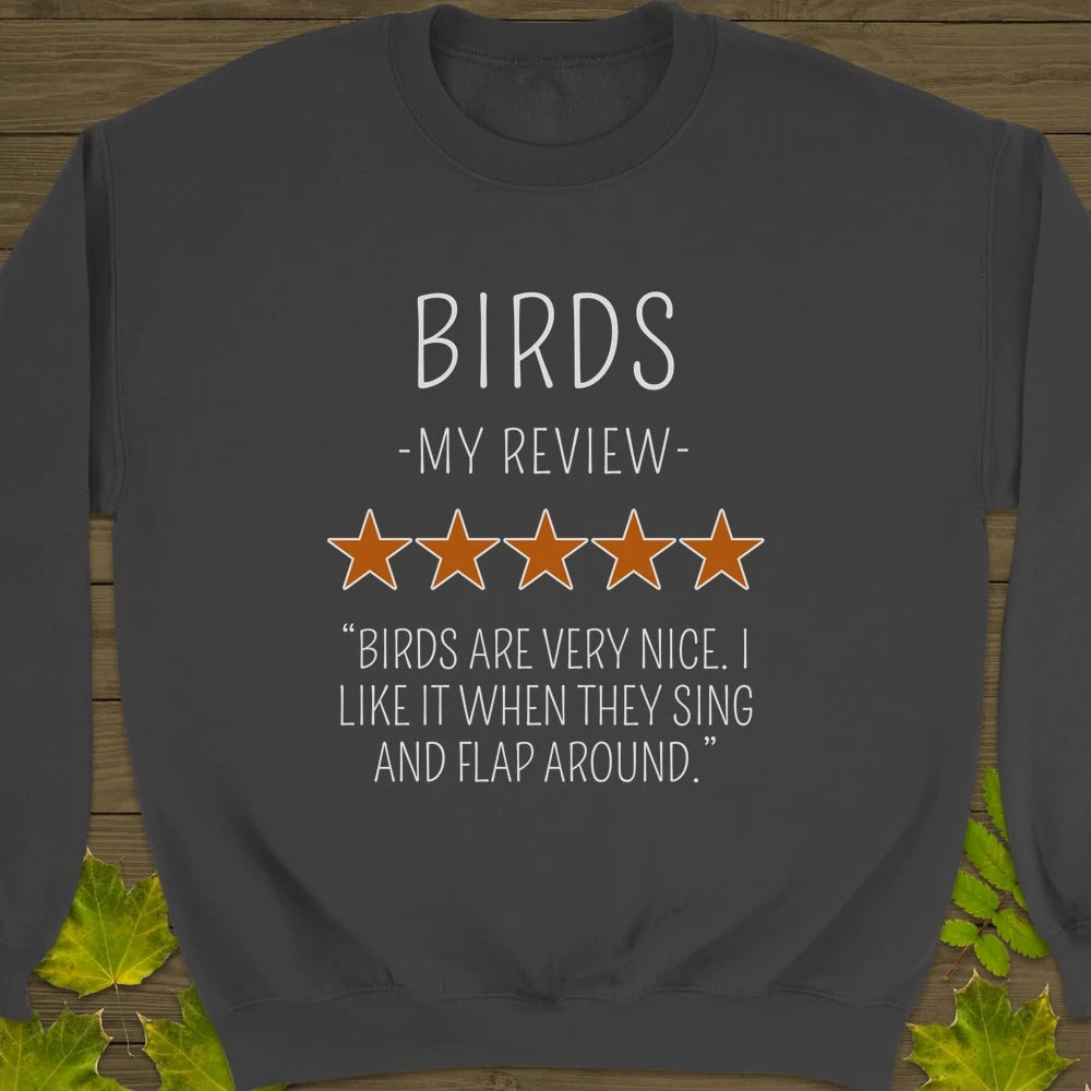 My Bird Review Crewneck Sweatshirt Charcoal