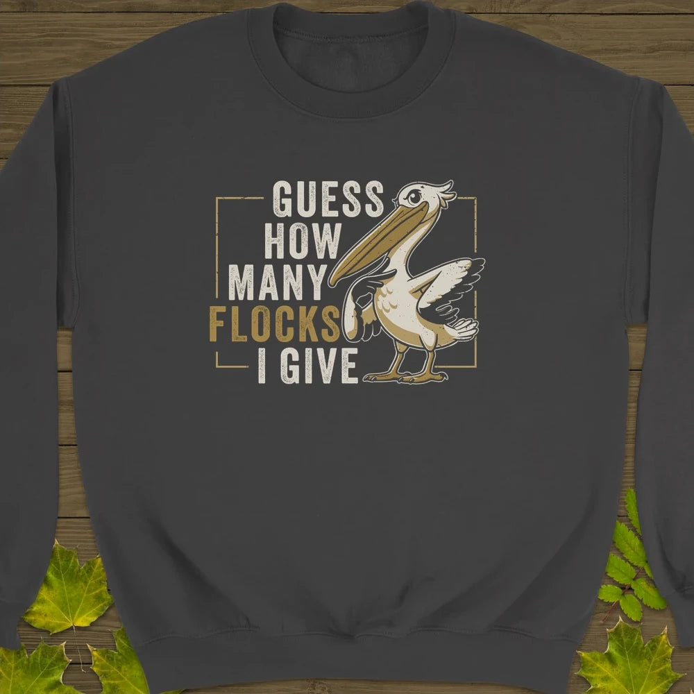 How Many Flocks Crewneck Sweatshirt Charcoal