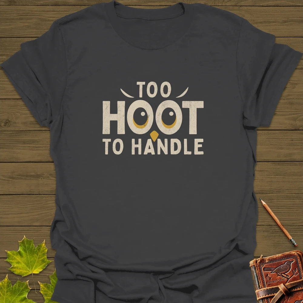 Hoot To Handle T-Shirt Charcoal