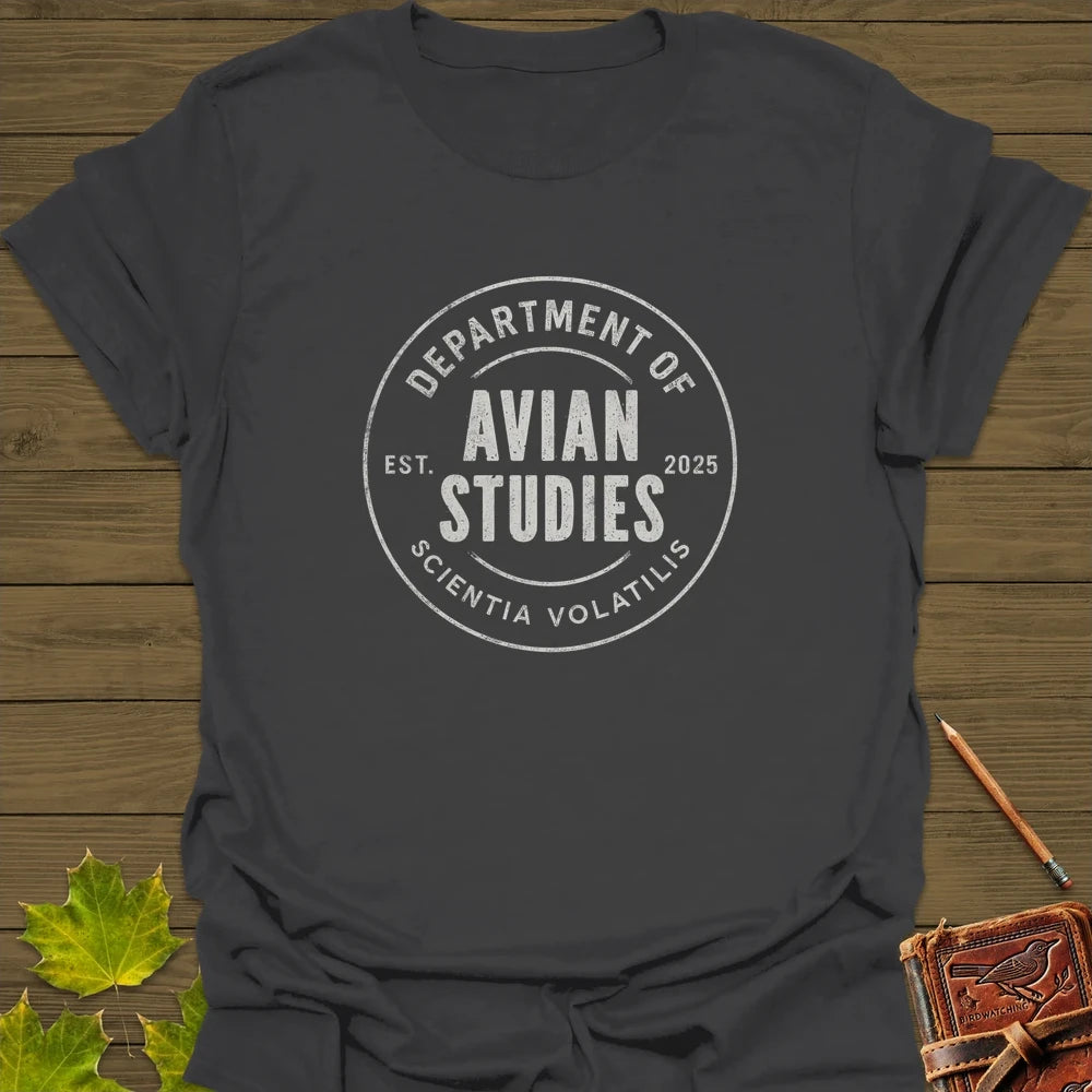 Avian Studies T-Shirt Charcoal