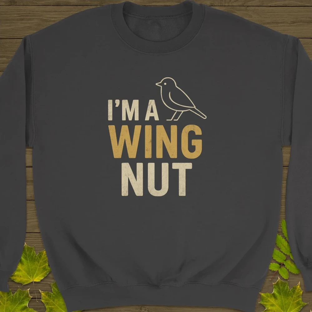 Wing Nut Crewneck Sweatshirt Charcoal