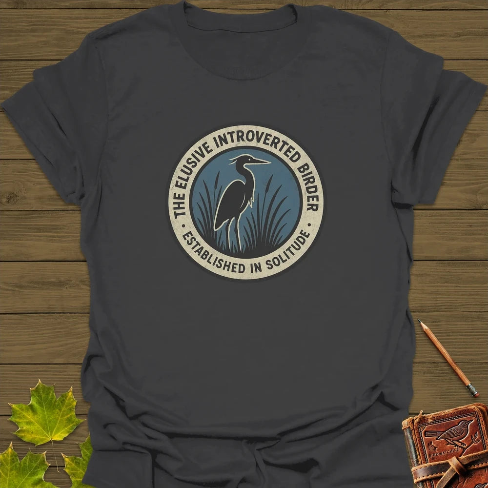 Elusive Birder T-Shirt Charcoal
