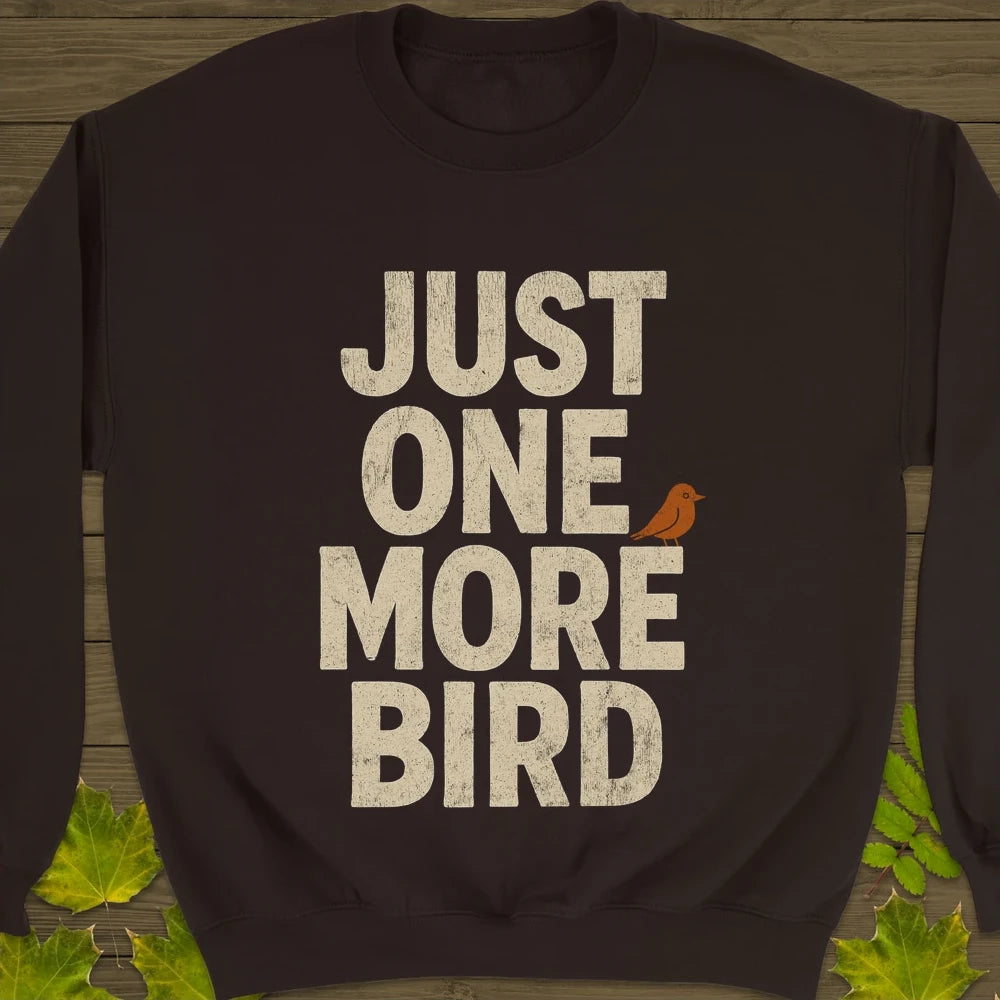 One More Bird Crewneck Sweatshirt Dark Chocolate