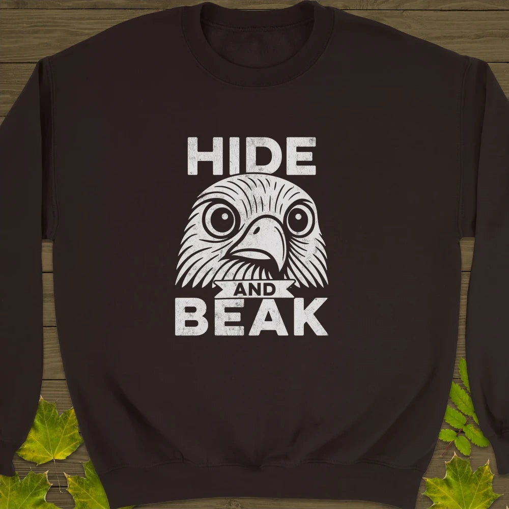 Hide and Beak Crewneck Sweatshirt Dark Chocolate