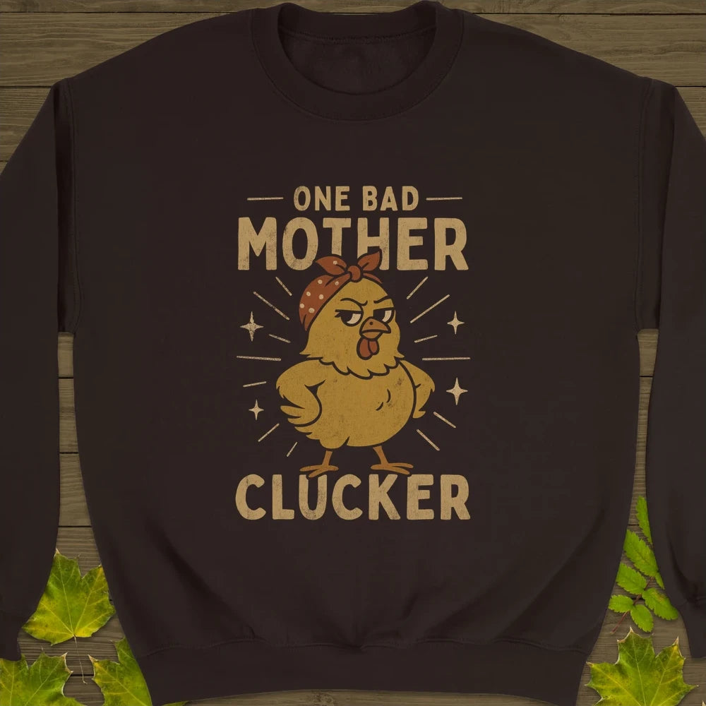 Mother Clucker Crewneck Sweatshirt Dark Chocolate